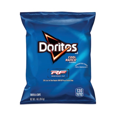 Doritos Reduced Fat Cool Ranch Tortilla Chips, 1 oz Bag, PK72, 72PK 36096